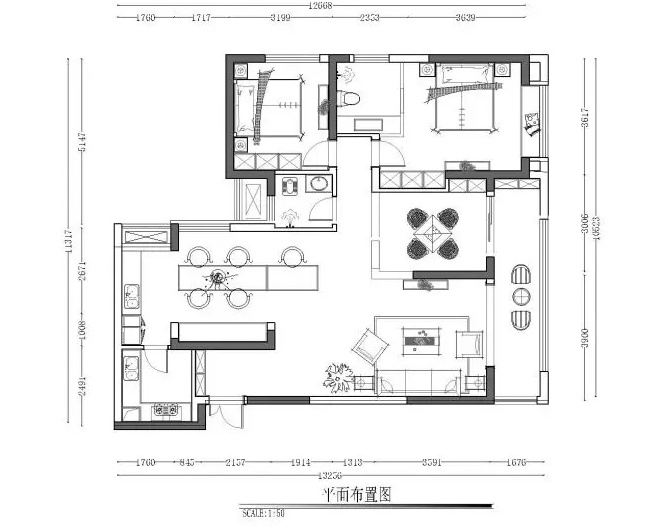 重庆20万全包135㎡轻奢品质三居室，金融管理层的精致新房